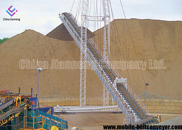 Alto caricamento del camion della pendenza che scarica trasportatore, cinghia estraente di caricamento del camion di industria carboniera di metallurgia