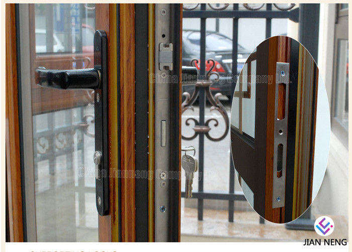 Porte di alluminio della stoffa per tendine di stile dell'Australia, alluminio che fa scorrere le porte del patio con vetro glassato temperato