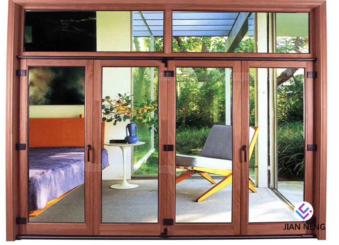 Porte di alluminio della stoffa per tendine di stile dell'Australia, alluminio che fa scorrere le porte del patio con vetro glassato temperato