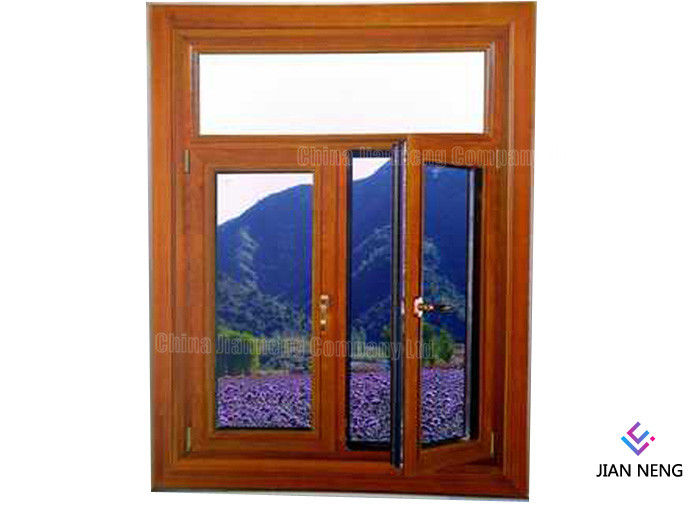 Giro interno Windows di alluminio di inclinazione e colore di legno delle porte con il rivestimento della polvere