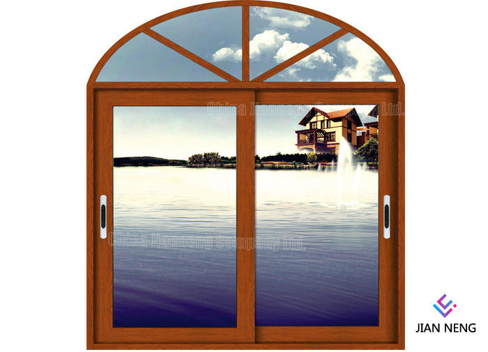 Giro interno Windows di alluminio di inclinazione e colore di legno delle porte con il rivestimento della polvere
