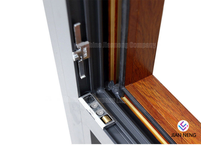 Giro interno Windows di alluminio di inclinazione e colore di legno delle porte con il rivestimento della polvere