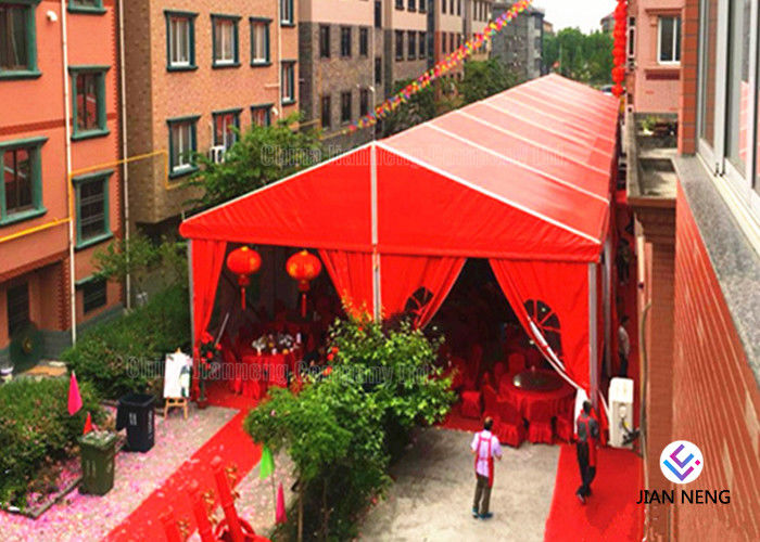 Sistemi di alluminio rossi del tetto della capriata, bella tenda dei sistemi della capriata di illuminazione del DJ con lo stato dell'aria