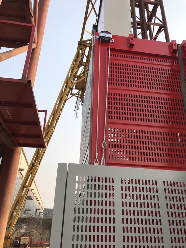elevatore gemellato Sc200 200 della gru della costruzione della gabbia 3×1.5×2.2 di 50m