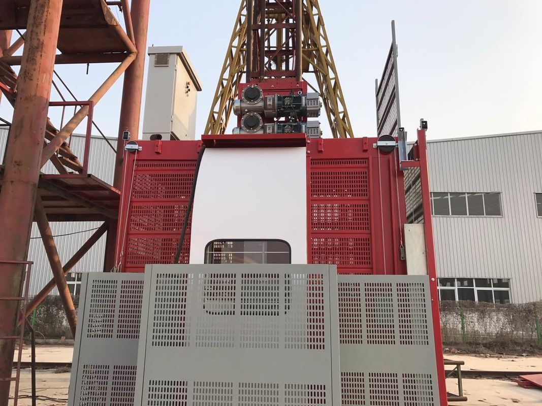elevatore gemellato Sc200 200 della gru della costruzione della gabbia 3×1.5×2.2 di 50m